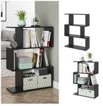 VICCO Raumteiler LEVIO Regal B&uuml;cherregal Standregal Hochregal Wandregal Schwarz