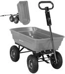 Miweba Bollerwagen Dumper, verriegelbare Kippfunktion, robuste PP-Wanne,