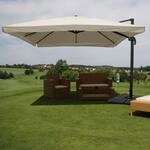 Gastronomie-Ampelschirm MCW-A96, Sonnenschirm, 3x3m (&Oslash;4,24m) Polyester/Alu...