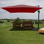 Gastronomie-Ampelschirm MCW-A96, Sonnenschirm, 3x4m (&Oslash;5m) Polyester/Alu 26kg ~