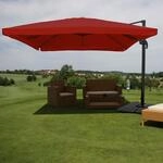 Gastronomie-Ampelschirm MCW-A96, Sonnenschirm, 3x4m (&Oslash;5m) Polyester/Alu 26kg ~...