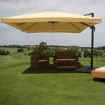 Gastronomie-Ampelschirm MCW-A96, Sonnenschirm, 3x4m (&Oslash;5m) Polyester/Alu 26kg ~...