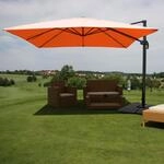 Gastronomie-Ampelschirm MCW-A96, Sonnenschirm, 3x4m (&Oslash;5m) Polyester/Alu 26kg ~