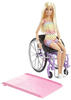 Mattel HJT13 - Barbie - Puppe im Rollstuhl mit Rampe