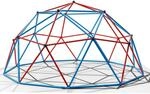 Kletterger&uuml;st 305x305x155cm DomeClimber Kinder Kletterkuppel Geodome 10FT - blau/rot