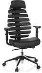 hjh OFFICE Profi B&uuml;rostuhl ERGO LINE II PRO Leder mit Armlehnen (h&ouml;henverstellbar)