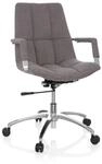 hjh OFFICE Home Office B&uuml;rostuhl SARANTO Stoff mit Armlehnen