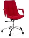 hjh OFFICE Home Office B&uuml;rostuhl SARANTO Stoff mit Armlehnen