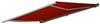 Elektrische Kassettenmarkise H124, Markise Vollkassette 5x3m ~ Polyester bordeaux-rot