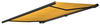 Elektrische Kassettenmarkise H124, Markise Vollkassette 5x3m ~ Polyester gelb, Rahmen