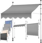 KESSER&reg; Klemmmarkise mit Handkurbel Balkon, Balkonmarkise ohne Bohren,...
