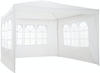 tectake® Pavillon Baraban 3x3m mit 3 Seitenteilen - weiß