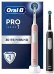 Oral-B Elektrische Zahnb&uuml;rste Pro 1 Black/Pink mit 2. Handst&uuml;ck