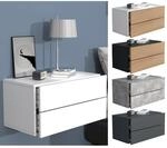 VCM Nachtschrank Wandschublade Wandboard Nachttisch Ma&szlig;e ca H. 30 x B. 60 x