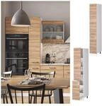 Vicco Apothekerhochschrank K&uuml;chenschrank K&uuml;chenzeile R-Line 30 cm Wei&szlig; Sonoma