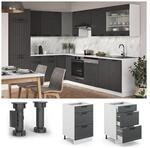 Vicco Schubunterschrank 50 cm FAME Line K&uuml;chenschrank K&uuml;chenzeile Landhaus