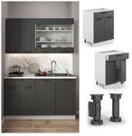 Vicco Schubunterschrank 60 cm FAME Line K&uuml;chenschrank K&uuml;chenzeile Landhaus
