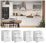 Vicco Schubladenunterschrank K&uuml;chenschrank K&uuml;chenzeile R-Line 40 cm Wei&szlig; Schublade