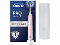 Oral-B Elektrische Zahnbürste Pro 1 Cross Action Pink mit Reiseetui