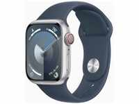 REFURBISHED – Apple Watch Series 9 GPS 41mm Smartwatch Silber Sportband Blau