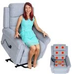 Fernsehsessel MCW-K63, Relaxsessel Sessel, Liegefunktion Aufstehhilfe Massage