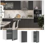 Vicco H&auml;ngeschrank 40 cm FAME Line K&uuml;chenschrank K&uuml;chenzeile Landhaus Anthrazit