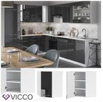 VICCO Eckh&auml;ngeschrank 57 cm Anthrazit K&uuml;chenzeile Unterschrank Fame