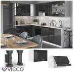 VICCO H&auml;ngeschrank 60 cm (flach) Anthrazit K&uuml;chenzeile Unterschrank Fame