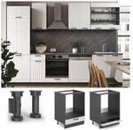 Vicco Herdumbauschrank 60 cm FAME Line K&uuml;chenschrank K&uuml;chenzeile Landhaus Wei&szlig;