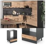 VICCO K&uuml;chenschrank Herdumbauschrank 60 cm R-Line Anthrazit