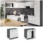 VICCO K&uuml;chenschrank Unterschrank Schubunterschrank 80 cm R-Line Anthrazit