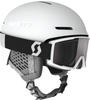 SCOTT Combo Helmet Track+Goggle Factor Pro - Uni., white 0002 (L (59-61cm))