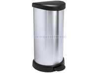 CURVER "Metallic's " Abfallbehälter 40 Liter, metallic-silber