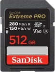 SANDISK SDSDXEP-512G-GN4IN, SANDISK Extreme PRO UHS-II V60 (512 GB, SDXC, U3, UHS-II)