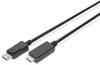 Digitus DisplayPort — HDMI (Typ A) (2 m, DisplayPort, HDMI), Video Kabel
