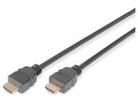 Digitus 4K HDMI High Speed Verbindungskabel Typ-A (2 m, HDMI), Video Kabel