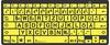 Logickeyboard XL-Print Black on Yellow dt. (PC/BT) (DE) (30896997) Gelb/Schwarz