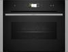 Neff N 90, Built-in compact oven with steam function, 60 x 45 cm, Stainless steel,