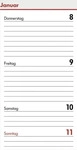 BSB-Obpacher 02-0195, BSB-Obpacher Einlagen f&uuml;r Timer mini ca. A8 1Woche/2Seiten