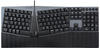 Perixx PERIBOARD-535 DE BL, Kabelgebundene ergonomische mechanische Tastatur - flache
