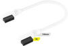Corsair iCUE LINK Cable 2x 135mm with Slim 90° connectors, White, Modding