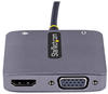 StarTech com 122-USBC-HDMI-4K-VGA (USB 3.1, 4.50 cm), Data + Video Adapter, Grau
