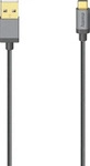Hama 00200502, Hama USB-C-Kabel, USB 2.0, 480 Mbit/s, Metall, 0,75 m (0.75 m, USB