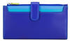 Mywalit, Damen, Portemonnaie, Continental Geldbörse Leder 20 cm, Blau