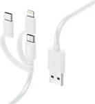 Hama 00201535, Hama 3 in 1 Multi-Ladekabel (1 m, USB 2.0, 12 W) (00201535)