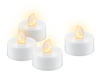 Goobay, LED Kerzen, 4 goobay LED-Teelichter weiß (4 x)