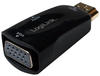 LogiLink CV0107 (HDMI, VGA, 5 cm), Data + Video Adapter, Schwarz