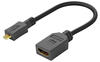 MicroConnect HDMI zu (Micro HDMI, 15 cm), Data + Video Adapter, Schwarz
