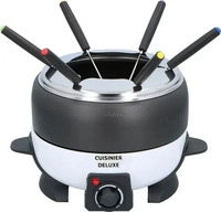 Cuisinier Deluxe Fondue Set 800W 2,3L Elektrisch (Fondue Bourguignonne, Fondue
