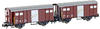 Hobbytrain 2 ged. SBB Güterwagen K3 braun Ep.IV (Spur N)